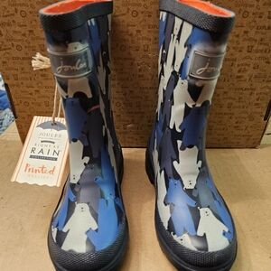 Joules Rain Wellies (Cute Bears!), Strap & Buckle, Size 11 (Little Kid), NWT!